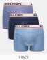 Фото #1 товара Jack & Jones 3 pack trunks in blues