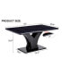 Фото #2 товара Sleek Black Multipurpose Table Functional Style for Any Space