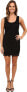 Фото #2 товара RSVP 241383 Womens Playful Sleeveless Fringe Sheath Dress Black Size 10