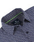 Men's Slim Fit Performance Geometric Button Down Shirt