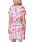 ფოტო #2 პროდუქტის Floral-Print Tiered Dress