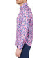 ფოტო #3 პროდუქტის Men's Slim Fit Non-Iron Floral Print Performance Stretch Button-Down Shirt