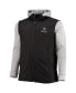 ფოტო #4 პროდუქტის Men's Black and Gray New Orleans Saints Big and Tall Alpha Full-Zip Hoodie Jacket