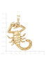 ფოტო #3 პროდუქტის Polished Scorpion Pendant in 10k Gold