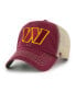 ფოტო #3 პროდუქტის Men's Burgundy, Natural Washington Commanders Trawler Clean Up Trucker Snapback Hat