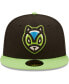 Men's Black, Green Ardillas Voladoras de Richmond Copa De La Diversion 59FIFTY Fitted Hat