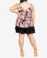 ფოტო #4 პროდუქტის Plus Size Remy Print Cami