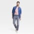 Фото #2 товара Men's Lightweight Colored Slim Fit Jeans - Goodfellow & Co Blue Denim 28x30