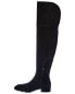 Фото #2 товара Stuart Weitzman Amber Suede Over-The-Knee Boot Women's Black 4.5