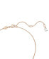 Фото #3 товара Swarovski rose Gold-Tone Idyllia Crystal Clover Pendant Necklace, 15" + 2-3/4" extender