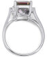 ფოტო #2 პროდუქტის Mystic Topaz (3-3/4 ct. t.w.) & Diamond Accent Ring in 14k White Gold