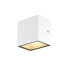 Фото #1 товара SLV Sitra Cube WL - Outdoor wall lighting - White - Aluminium - IP44 - Camping - Entrance - Facade - Garage - Garden - Lawn - Pathway - Patio - I