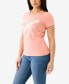Фото #3 товара Women's Shorts Sleeve Vintage-like Foil Crewneck T-shirt