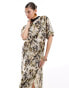 ASOS DESIGN satin oversized midi tshirt dress in snake print Schlangenmotiv, 36 - фото #2