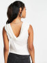 & Other Stories asymmetric top in white