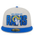 Фото #3 товара Men's Stone, Royal Los Angeles Rams 2023 NFL Draft On Stage 59FIFTY Fitted Hat