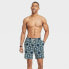 Фото #2 товара Men's 7" 4-Way Stretch Elevated Elastic Waist Trunk Swimsuit - Goodfellow & Co