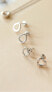 Silver drop earrings with genuine diamonds Amulets DE615