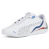 Puma Bmw Mms Drift Cat Decima Perforated Lace Up Mens White Sneakers Athletic S