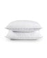 Quilted Goose Feather Bed Pillows, Standard/Queen, 2-Piece
