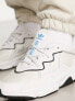 Фото #2 товара adidas Originals Ozweego trainers in white and grey