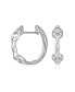 ფოტო #1 პროდუქტის Equestrian Equine Horse Gift Cowgirl Snaffle Horse bit Hoop Earrings Western Jewelry For Women Hinge Polished .925 Sterling Silver .75" Diameter