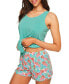 Women's Balenda Pajama Tank And Shorts Set