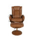 Фото #11 товара Massaging Multi-Position Plush Recliner Chair With Side Pocket And Ottoman