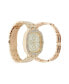ფოტო #9 პროდუქტის Men's Crystal Bracelet Watch 46mm Gift Set