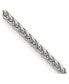 ფოტო #3 პროდუქტის Stainless Steel 3mm Wheat Chain Necklace