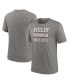 Фото #1 товара Men's Heather Charcoal Philadelphia Phillies Cooperstown Collection Local Stack Tri-Blend T-Shirt