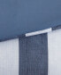 Фото #4 товара Denim Stripe 3-Pc. Reversible Duvet Cover Set, King