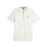 Фото #1 товара Puma Sf Style Jacquard Short Sleeve Polo Shirt Mens White Casual 62098705