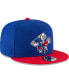 ფოტო #3 პროდუქტის Men's Royal/Red Philadelphia 76ers 2-Tone 9fifty Adjustable Snapback Hat