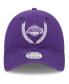 Women's Purple Los Angeles Lakers Leaves 9TWENTY Adjustable Hat