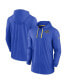 ფოტო #4 პროდუქტის Men's Royal Los Angeles Rams Sideline Pop Performance Pullover Long Sleeve Hoodie T-shirt