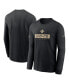 Men's Black New Orleans Saints Sideline Performance Long Sleeve T-Shirt