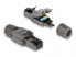 Фото #1 товара Delock 86514 - RJ-45 - Black - Male - Straight - Cat8.1 - U/FTP (STP)