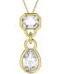 Фото #1 товара Swarovski gold-Tone Mixed Crystal Pendant Necklace, 15-3/4" + 2-3/4"