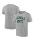 Фото #1 товара Men's Heather Gray Michigan State Spartans Basic Arch T-shirt