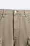 CARGO BERMUDA SHORTS WITH POCKETS