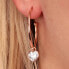 Romantic round single earrings with pendant 2in1 LPS02ARQ177