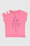 Kız Çocuk Neon Pembe Q3B T-Shirt