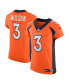 ფოტო #4 პროდუქტის Men's Russell Wilson Orange Denver Broncos Vapor Elite Jersey