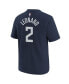 Big Boys Kawhi Leonard Navy LA Clippers 2023/24 City Edition Name and Number T-shirt