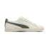 Фото #1 товара Puma Clyde Base L 39941303 Mens Beige Leather Lifestyle Sneakers Shoes