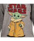 ფოტო #2 პროდუქტის Starwars Boys The Mandalorian Fleece Pullover Hoodie and Pants Outfit Set to (12 Months - 18-20)