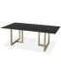 Фото #1 товара Emila 78" Rectangle Sintered Stone Mix and Match Dining Table, Created for Macy's