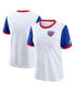 Women's White/Royal Buffalo Bills Rewind Ringer T-Shirt