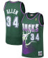 ფოტო #2 პროდუქტის Men's Ray Allen Kelly Green Milwaukee Bucks 1996-97 Hardwood Classics Swingman Jersey